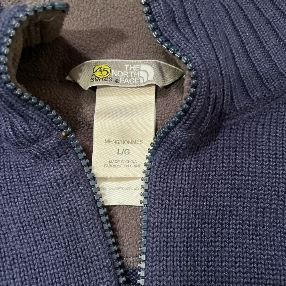 The North Face Navy 1/4 Zip Pullover Sweater Sz L NWOT